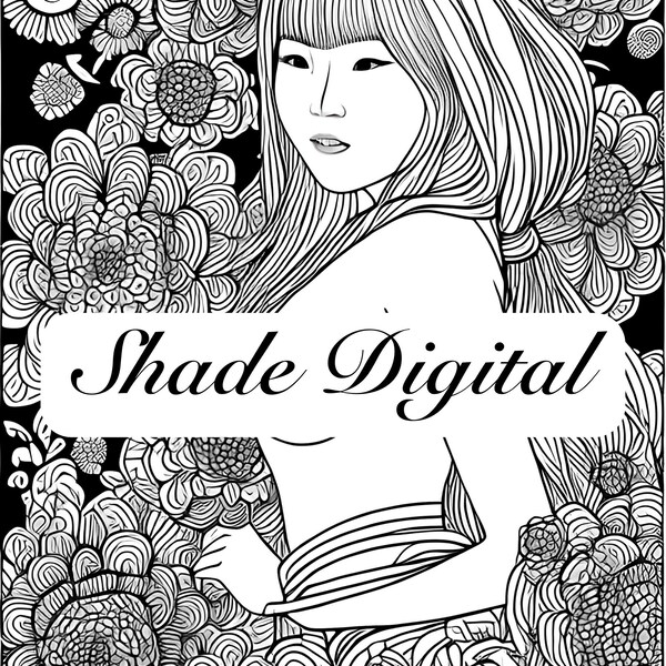 Nude Female Coloring Page - Etsy Canada