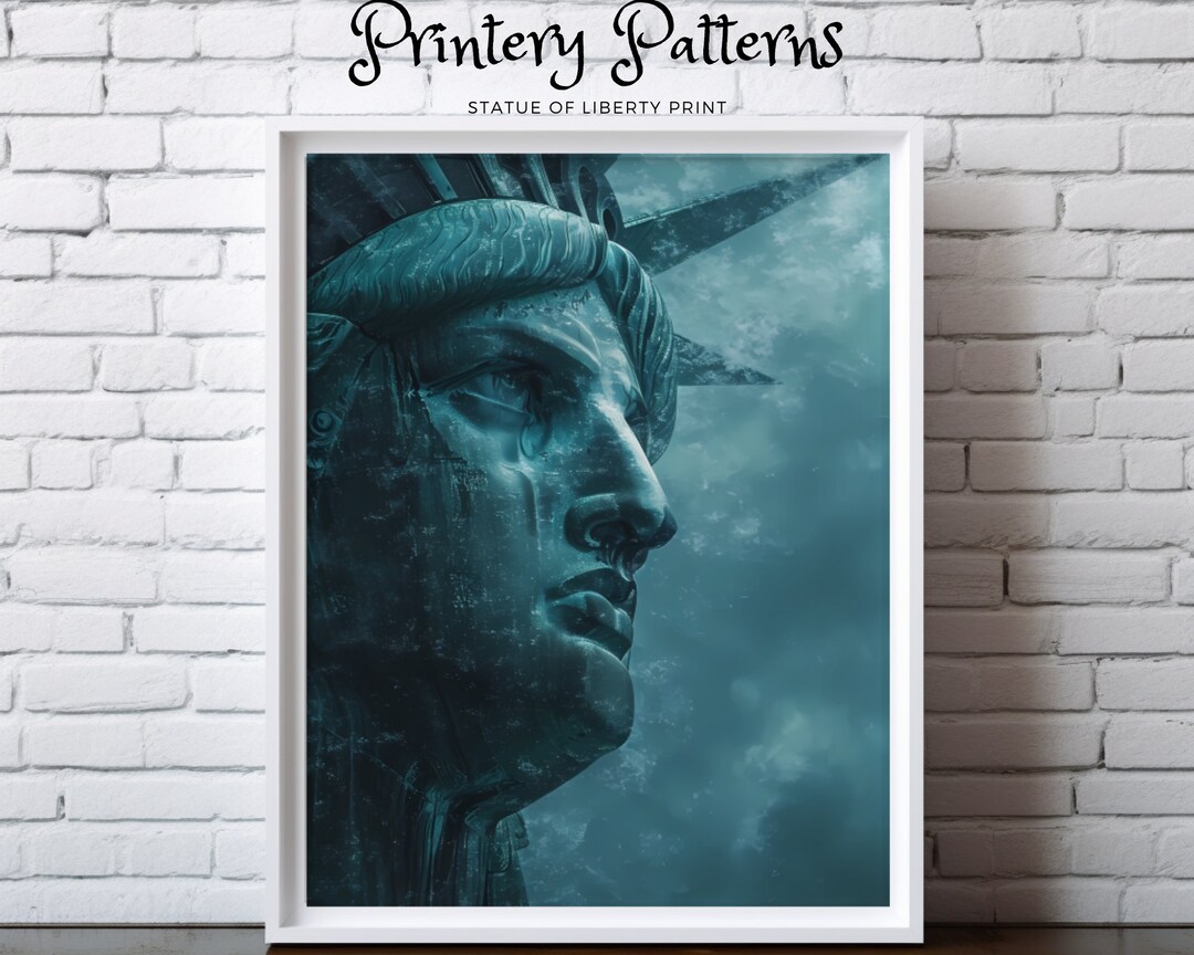 Statue of Liberty - Digital Print - Digital Download - Wall Art ... - Statue Of Liberty Print