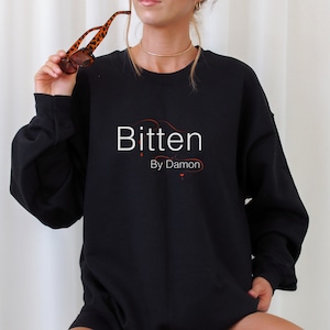 Bitten By Damon Sweatshirt, Tvd Shirt, Tvd Merch, Tvd Apparel, The Salvatore Brothers, Damon Salvatore Shirt, Damon Salvator Merch