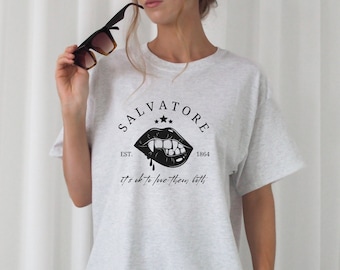 Salvatore Brothers TShirt, Tvd Shirt, Tvd Merch, Tvd Apparel, Damon Salvatore Shirt, Stefan Salvatore Shirt, Tvd Fan Gift