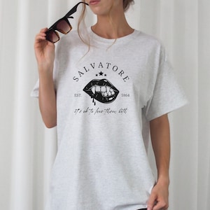 Salvatore Brothers TShirt, Tvd Shirt, Tvd Merch, Tvd Apparel, Damon Salvatore Shirt, Stefan Salvatore Shirt, Tvd Fan Gift