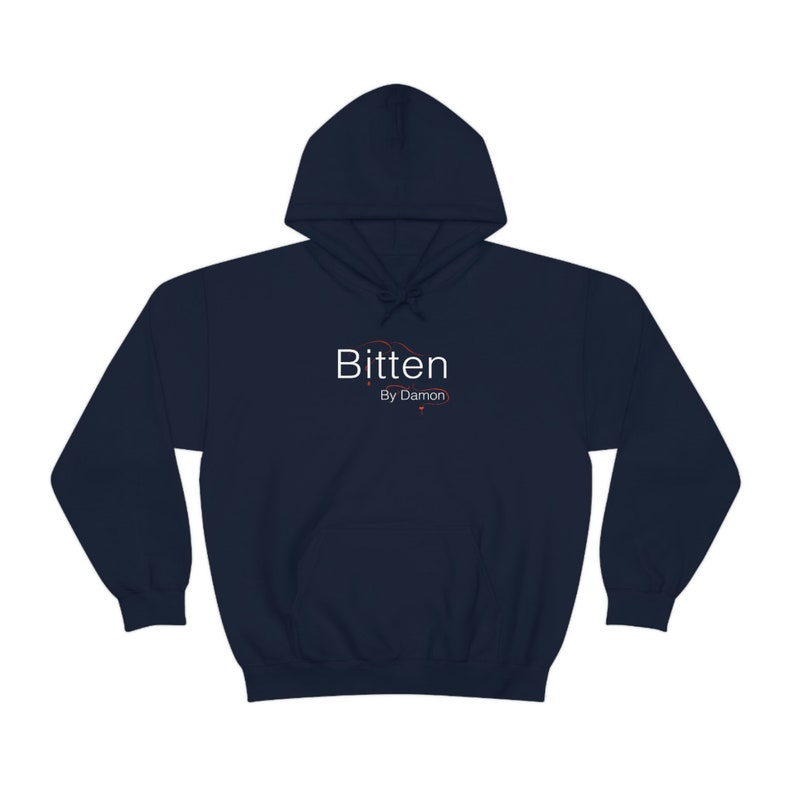 Bitten By Damon Hoodie, Tvd Shirt, Tvd Merch, Tvd Apparel, The Salvatore Brothers, Damon Salvatore Shirt, Damon Salvator Merch image 4