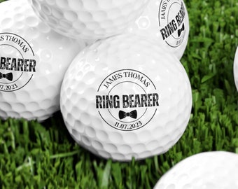 Ring Bearer Golf Gift, Golf Ball for Ring Bearer, Groomsman Gift, Groomsman Proposal, Perfect Wedding Gift, Wedding Party Favor, Ring Bearer