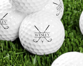 Custom Golf Balls, Set of Six, Personalized Golf Balls, Makes a Great Gift for Husband, High Quality Custom Made Monogrammed Golf Balls