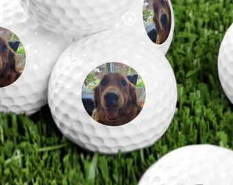 Custom Dog Golf Balls, Personalized Dog Dad Golf Balls, Customized Dog Mom Golf Balls, Golf Gift for Men, Gift for Dog Owner, New Dog Gift