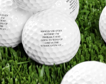 Funny Golf Balls, Perfect Gift for Husband, Golf Ball Gift, Gift for Dad, Gift for Golfer, Golf Gifts for Men, Golf Ball Christmas Gift