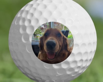Custom Dog Golf Balls, Personalized Dog Dad Golf Balls, Customized Dog Mom Golf Balls, Golf Gift for Men, Gift for Dog Owner, New Dog Gift