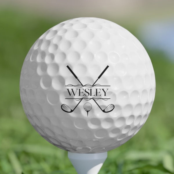 Custom Golf Balls, Set of Six, Personalized Golf Balls, Makes a Great Gift for Husband, High Quality Custom Made Monogrammed Golf Balls