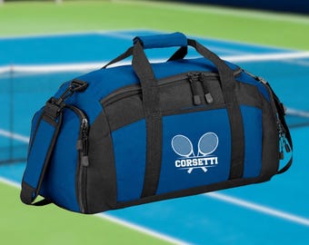 Custom Embroidered Tennis Bag, Personalized Tennis Bag, Tennis Team Gift, Team Bag, Tennis Coach Gift, Tennis Player Gift, Varsity Bag