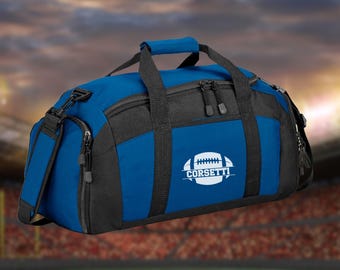 Custom Embroidered Football Bag, Personalized Gym Bag, Football Travel Bag, Team Bag, Coach Gift, Football Player Gift, Sport Bag, Varsity
