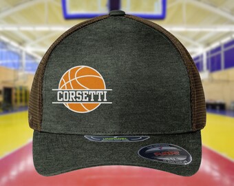 Casquette trucker de basket-ball personnalisée, Casquette de basket-ball personnalisée, Casquette de baseball avec logo, Casquette d&#39;équipe de basket-ball, Cadeau pour entraîneur de basket-ball, Maman basketteur