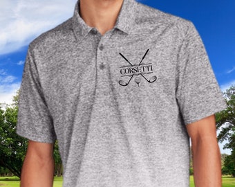 Custom Monogrammed Golf Polo, Personalized Golf Polo, Customized Polo for Golfer, Great Gift for Dad, Father, Golf Gift for Men, Golf Shirt