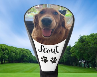 Custom Golf Club Cover, Personalized Club Cover For Dog Mom, Customized Golf Club Head Cover for Dog Owner, Gift for Dog Parent, Canine Gift