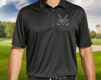 Custom Monogrammed Golf Polo, Personalized Golf Polo, Customized Polo for Golfer, Great Gift for Dad, Father, Golf Gift for Men, Golf Shirt