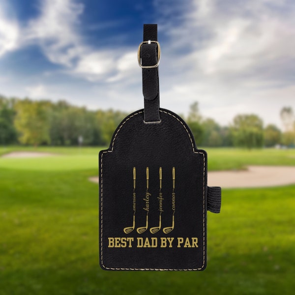 Personalized golf Bag Tag, Laser Engraved Custom Bag Tag, Golf Club Bag Tag, Golf Gifts for Men, Golf Tournament Gift, Golf Accessories