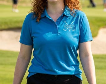 Embroidered Women's Golf Polo , Personalized Golf Shirt with Custom Name or Logo, Team Apparel, Sportswear, Personalized Athletic Top