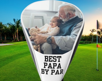 Custom Golf Club Cover, Personalized Driver Cover, Customized Golf Head Cover, Gift for Papa, Grandfather Xmas Gift, Grandpa Christmas Gift