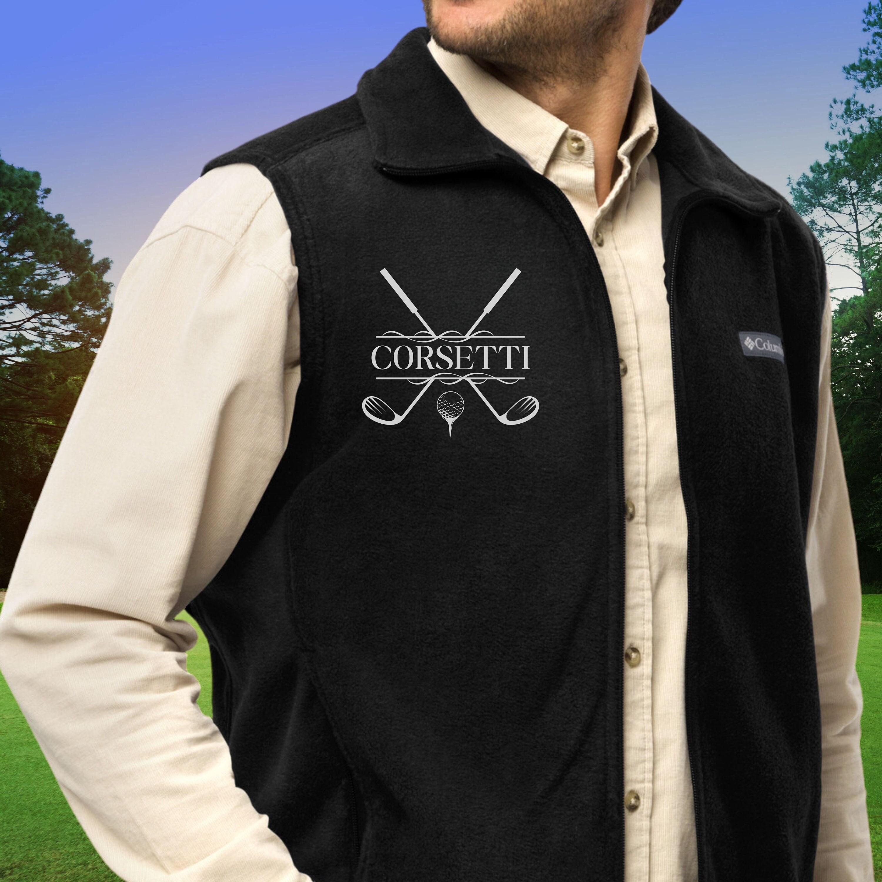 Custom Fleece Golf Vest, Personalized Golf Vest, Golf Sweatshirt