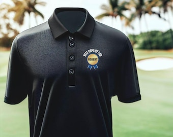 Polo de golf personalizado para hombre, polo personalizado para abuelo, polo "Mejor papá" de Par, regalo para golfista, regalo perfecto para abuelo.