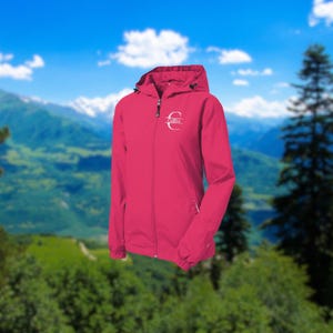 Women's Personalized Jacket, Custom Name Rain Coat, Custom Logo Coat, Business Logo Jacket, Custom Monogram, Gift for Boss, Gift for Wife