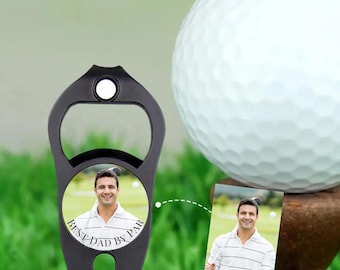 Herramienta de Divot personalizada con marcador de bola y abridor de botellas, regalo personalizado para golfistas, marcador de bola de golf con herramienta de Divot, regalo para papá, padre