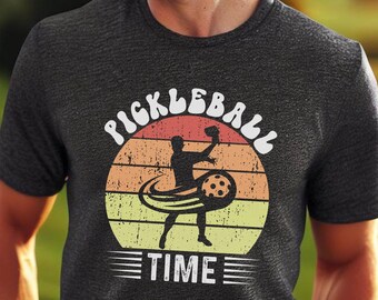 Herren lustiges Pickleball Shirt, Retro Pickleball Tshirt, Vintage T-Shirt, Geschenk für Papa, Ehemann Geschenk, Pickleball Geschenk für Männer, Pickleball-Liebhaber