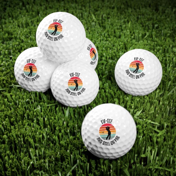 Custom Birthday Golf Ball, Personalized Bday Gift, 50 Year Old Gift, Gift for Golfer, Golf Lover Gift, Custom Birthday Gift, Customized Ball