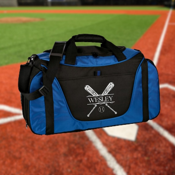 Personalized Baseball Duffel Bag, Custom Sport Bag, Monogram