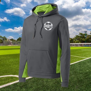 Aangepaste voetbalsweater voor kinderen, jeugdvoetbalhoodie, gepersonaliseerd sweatshirt, cadeau voor zoon, voetbalcadeau kinderen, cadeau voetbalteam, voetbalcadeau