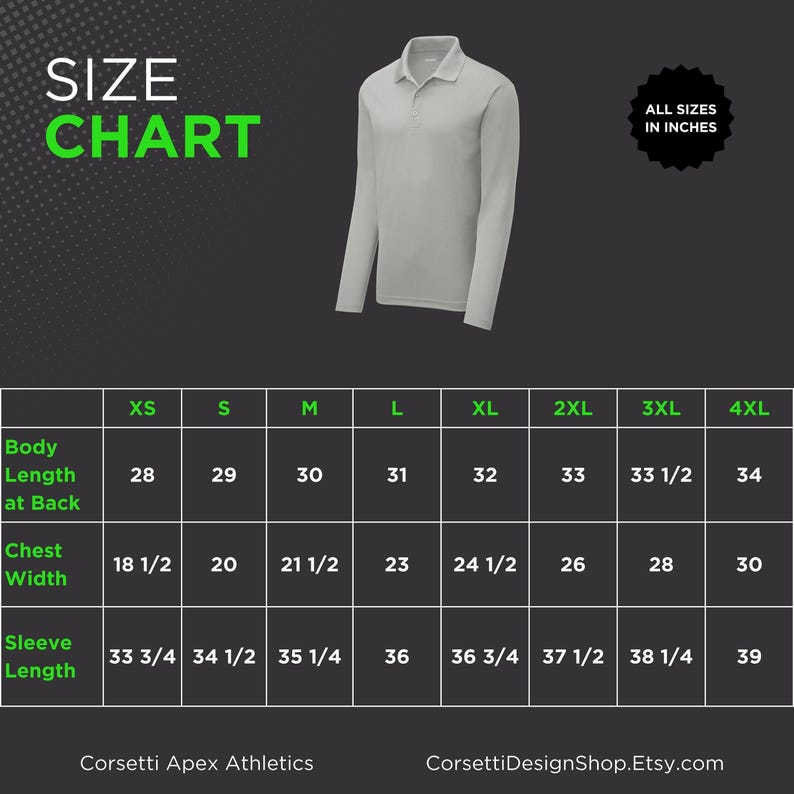 Men's Personalized Long Sleeve Golf Polo, Custom Polo Shirt, Lightweight Sport Polo, Men's Golf Polo, Golf Gifts for Men, Gift for Husband image 7