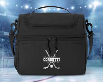 Custom Embroidered Hockey Cooler, Personalized Hockey Drink Bag, Golf Gifts for Him, Golf Accessories, Father's Day Gift, Club Hockey Bag