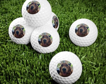 Pelotas de golf personalizadas para perros, pelotas de golf personalizadas para papá, pelotas de golf personalizadas para mamá, regalo de golf para hombres, regalo para dueños de perros, regalo para perros nuevos.