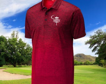 Custom Monogrammed Disc Golf Polo, Personalized Disc Golf Polo, Customized Polo for Disc Golfer, Gift for Dad, Father, Golf Gift for Men