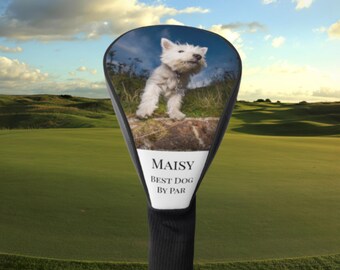 Custom Golf Club Cover, Personalized Club Cover For Dog Mom, Customized Golf Club Head Cover for Dog Owner, Gift for Dog Parent, Canine Gift