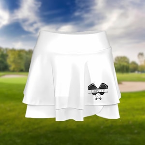Women's Personalized Pickleball Skort, Custom Athletic Sports Skirt, Dry Fit Spandex, Ladies Pickleball Shorts, Women's Pickleball Skirt