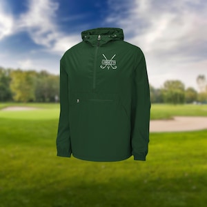 Mens Personalized Golf Jacket, Packable Anorak, Custom Sport Jacket, Golf Club Gift, Golf Coach Gift, Golf Gifts for Men, Gift for Husband image 4