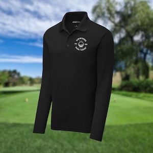 Men's Personalized Long Sleeve Golf Polo, Custom Polo Shirt, Lightweight Sport Polo, Men's Golf Polo, Golf Gifts for Men, Gift for Husband image 4