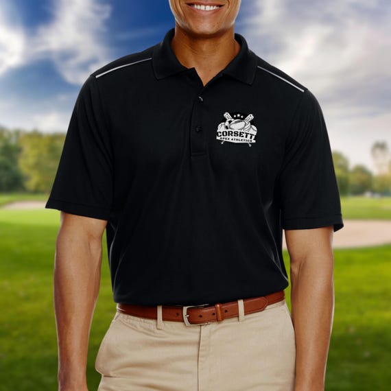 Polo avec logo golfeur sale