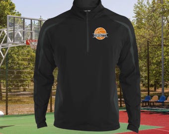 Personlig baskettröja, anpassad tröja med halv dragkedja, anpassad basketgåva, present till baskettränare, present till basketlag