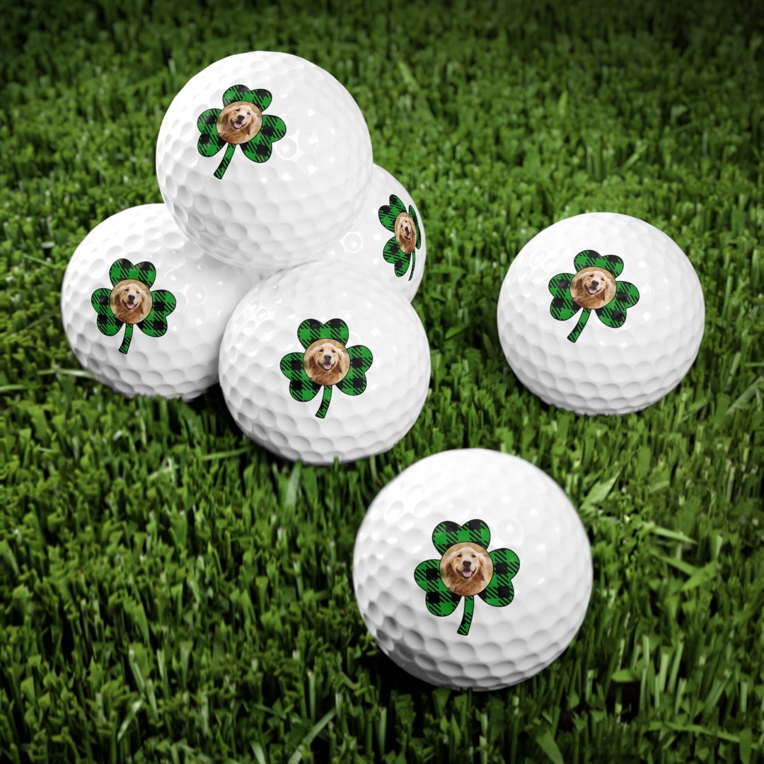 St. Patrick's Day Golf Balls, Irish Golf Gift, Custom Dog Golf Balls