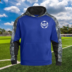 Felpa da calcio personalizzata per bambini, felpa con cappuccio da calcio per ragazzi, felpa personalizzata della squadra, regalo della squadra di calcio, regalo per figlio, regalo di calcio per bambini