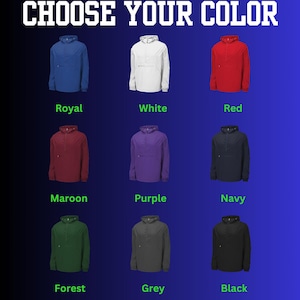 Mens Personalized Golf Jacket, Packable Anorak, Custom Sport Jacket, Golf Club Gift, Golf Coach Gift, Golf Gifts for Men, Gift for Husband image 8