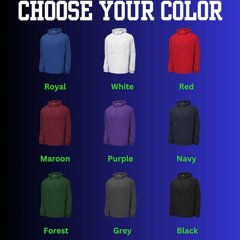 Mens Personalized Golf Jacket, Packable Anorak, Custom Sport Jacket, Golf Club Gift, Golf Coach Gift, Golf Gifts for Men, Gift for Husband image 8