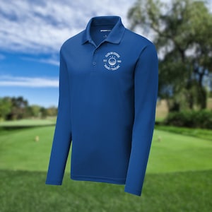 Men's Personalized Long Sleeve Golf Polo, Custom Polo Shirt, Lightweight Sport Polo, Men's Golf Polo, Golf Gifts for Men, Gift for Husband image 5