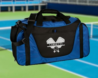 Bolsa de lona Pickleball personalizada, bolsa deportiva personalizada, bolsa de viaje con monograma, bolsa de hombro atlética, bolsa de jugador de Pickleball, bolsa del club de equipo