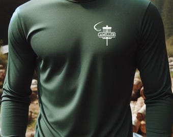 Custom Long Sleeve Disc Golf Shirt, Personalized Disc Golf Tshirt, Dry Fit Customized Tee, Gift for Disc Golfer, Disc Golf Gift for Men