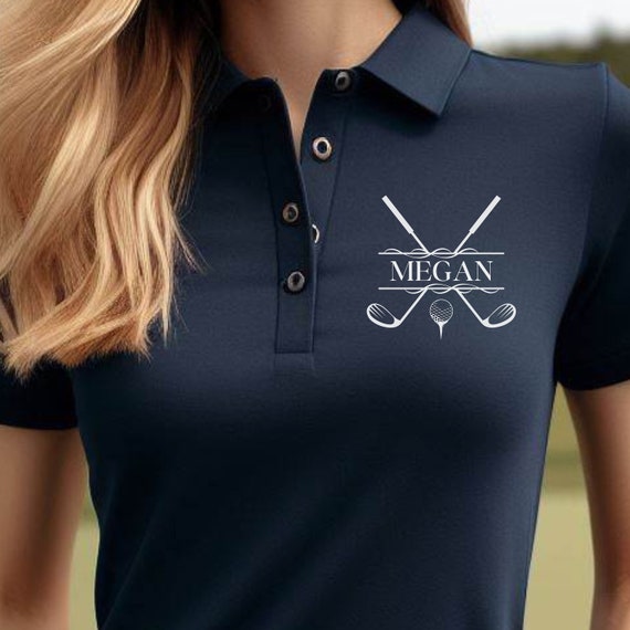 Women s Custom Golf Polo Customized Embroidered Polo Shirt Sport Shirt for Golf Personalized Gift for Wife Gift for Mom Golf Lover Gift Etsy