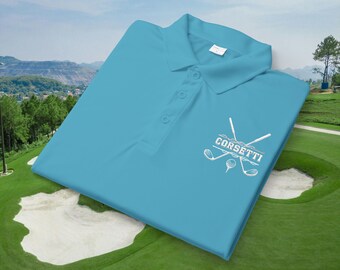 Custom Embroidered Golf Polo, Personalized Golf Shirt, Monogram Golf Polo, Gift for Dad, Father's Day Gift, Golf Gift for Him, Golf Top
