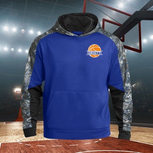 Kids Custom Basketball Sweatshirt, Youth Basketball Hoodie, Personalized Team Sweatshirt, Basketball Team Gift, Gift for Son, Bball Gift