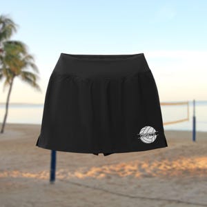 Womens Personalized Volleyball Skort, Custom Athletic Sports Skirt, Dry Fit Spandex, Ladies Volleyball Shorts, Volleyball Gift, Coach Gift